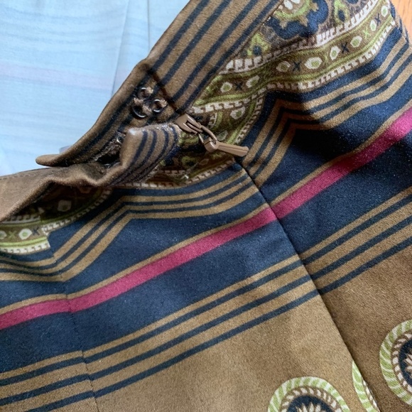 Harolds Womens Skirt Size 6 Knee Length Fit and Flare Colorful Lined Boho - Picture 7 of 11